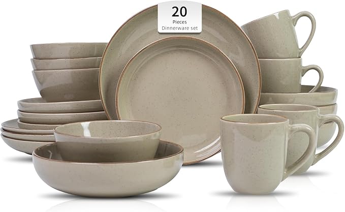 HomeVSS 20-Piece Dinnerware Set by HomeVSS