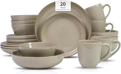 HomeVSS 20-Piece Dinnerware Set by HomeVSS