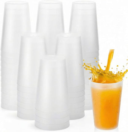 Potchen 54 Pieces Kids Plastic Cups 8.5 oz Reusable Drinking Cups Stackable by Potchen