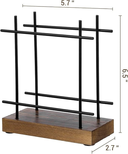 MyGift Matte Black Napkin Holders - Image 5