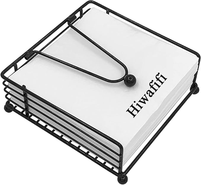 hiwafifi Napkin Holder for Table, Flat Napkin Dispenser by HiwafifisHomeMagic