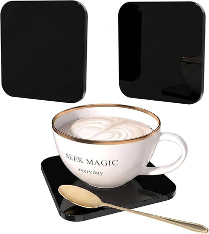 2 PCS Acrylic Coasters, Aesthetic Drink Coaster by PITBVO