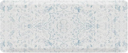 House of Noa Nama Standing Mat – Anti-Fatigue Cushioned Kitchen Mats for Floor | Ergonomic Bounce-Back Foam Kitchen Mats | Anti-Fatigue Mats for Kitchen & Standing | Emile Delft Blue | 22" x 54"