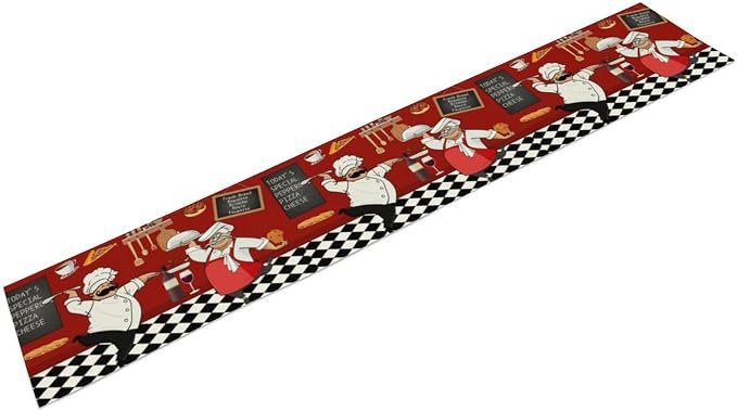 Chef Table Runner, Farmhouse Decor Burlap Table Runners - Image 5