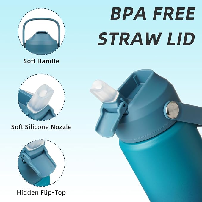 BJPKPK 18oz Insulated Water Bottle, Stainless Steel Bottle - Image 2