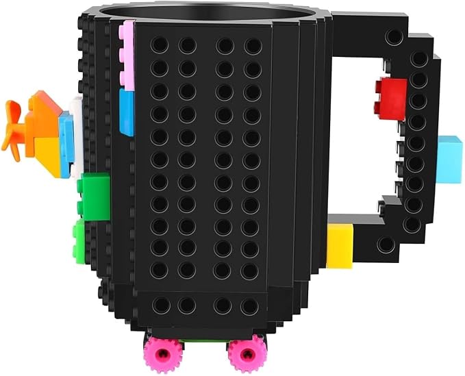 DEEXITO Build on Brick Coffee Mugs, Creative DIY Kids Party Cups - Image 2