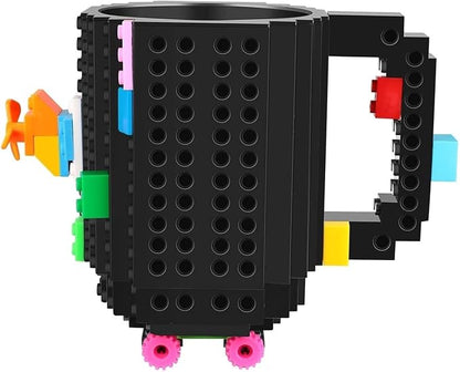DEEXITO Build on Brick Coffee Mugs, Creative DIY Kids Party Cups - Image 2