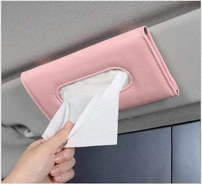 Carstuus Pink Sun Visor Car Tissue Holder, Cute Car Accessories - Image 5