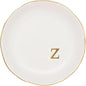 COLLECTIVE HOME - Ceramic Jewelry Tray, Decorative Trinket Dish for Rings Earrings Necklaces Bracelet Watch Keys, Birthday Mother's Day Christmas Gift for Women, 4.75", White Surface (Z)
