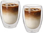 HillSpring Double Walled Glass Coffee Cup, Heat Resistant, Condensation Free by HillSpring