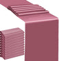 10 Pack Wedding Dusty Rose Table Runners 12 X 108 Inches Satin Mauve Table by SINSSOWL