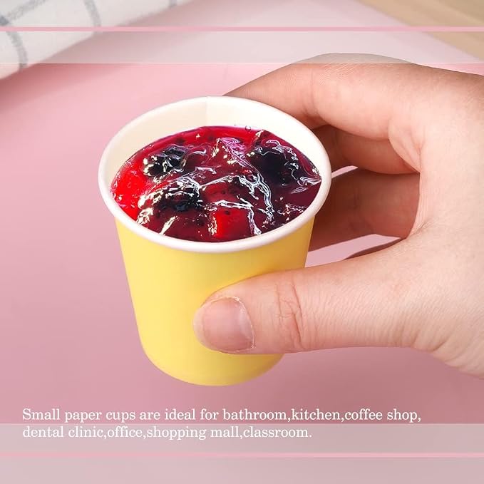 3 oz 50 Pack Disposable Paper Cups, Mouthwash Cups Bathroom Cup | Bathroom Cups - Image 5