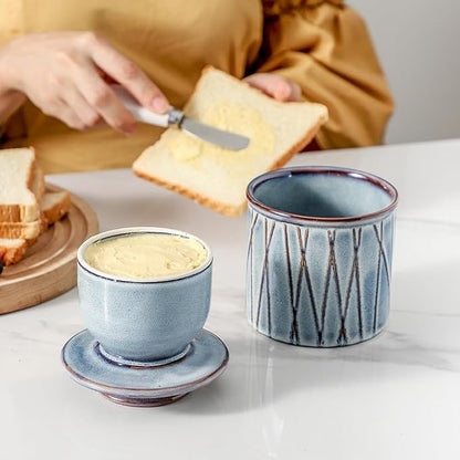 HVH Ceramic Butter Crock, French Butter Dish - Image 7
