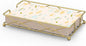 Gold Guest Towel Napkin Holder, Rectangular Metal Tray by LWSFF