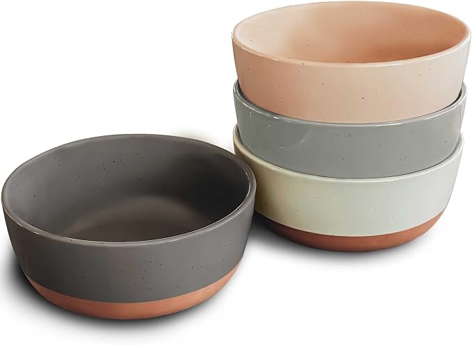 Set of 4 Porcelain Bowls, 25oz by MORA