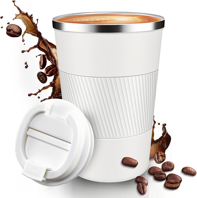 12OZ Travel Coffee Mug Insulated Coffee Cup by Unknown