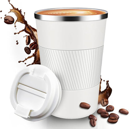 12OZ Travel Coffee Mug Insulated Coffee Cup by Unknown