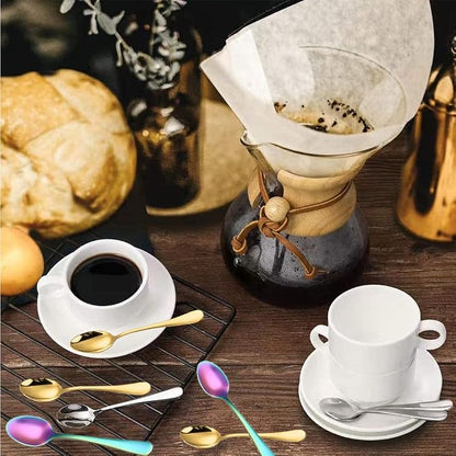 Demitasse Espresso Spoons, 4.7inch Stainless Steel Coffee Spoons - Image 2