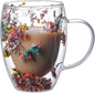NBHUZEHUA Double Wall Glass Coffee Mugs Clear Cups by NBHUZEHUA