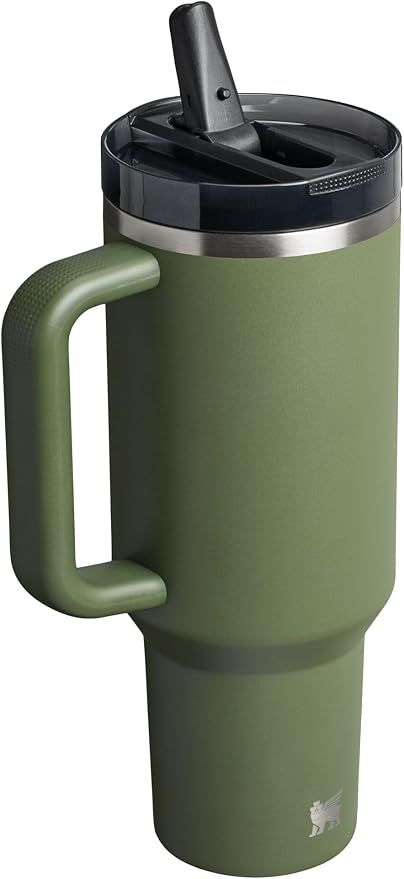 STANLEY Quencher ProTour Flipstraw Tumbler, 40 oz, Dried Pine | Built-In Straw - Image 3