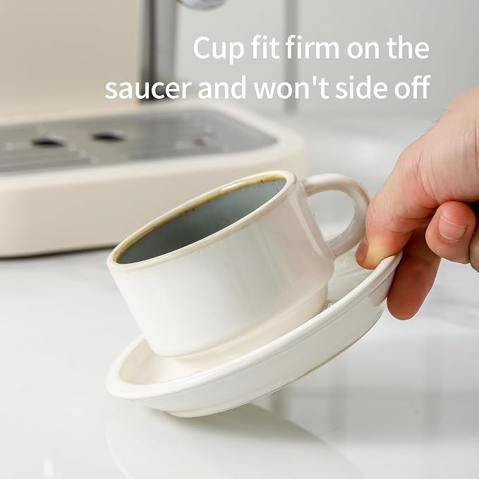 JIEMEI HOME Porcelain Stackable Espresso Cups - Image 4