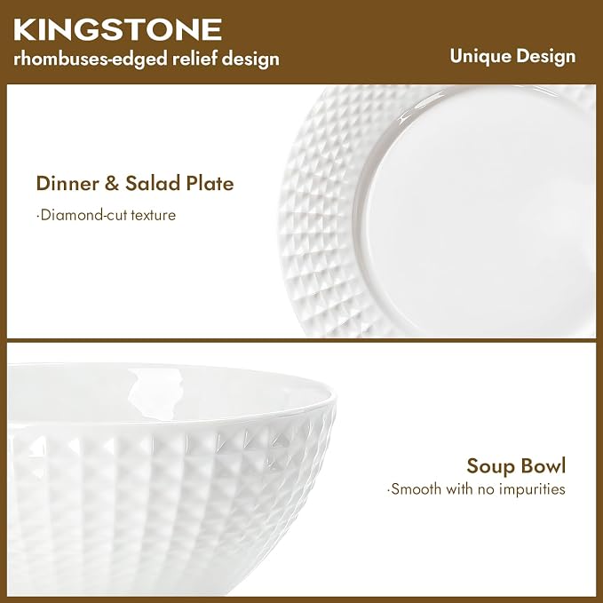 32Pc Bone China Dinnerware & Silverware Set, - Image 5