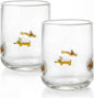 SiliFine 2 Pcs Dachshund Icon Juice Glasses - 14oz Cute Dog Stemless Wine by SiliFine