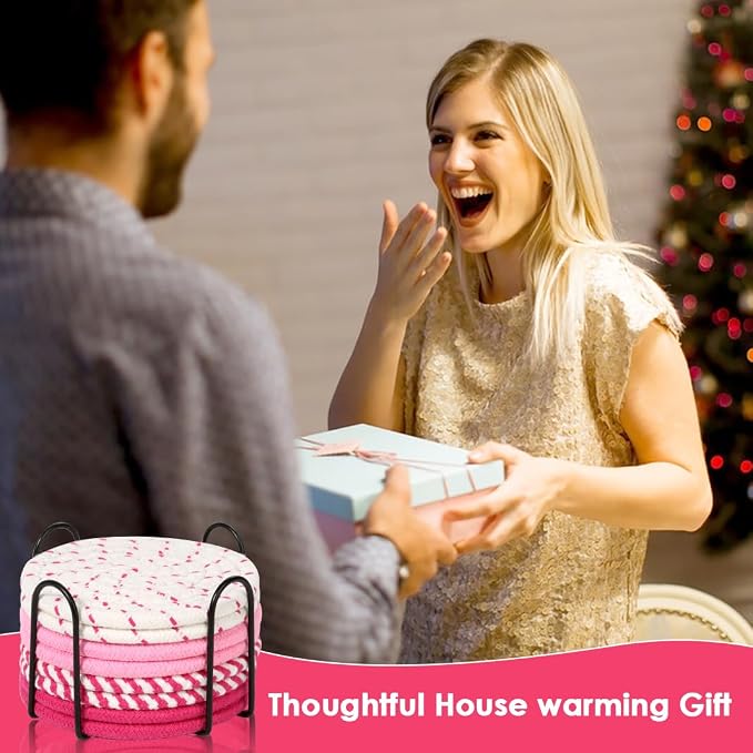 8 Pack Coasters for Drinks Absorbent - Image 7
