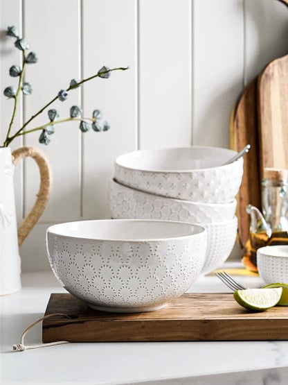 LE TAUCI Large Soup Bowl 42 OZ, Ceramic Kitchen Bowl Set - Image 5
