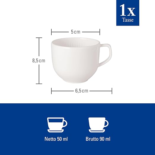 Villeroy & Boch Afina Petite Espresso Cup, Premium Porcelain, Made in Germany - Image 4