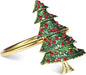Napkin Rings Set of 8 Silver Set of 8 Napkin Rings Christmas, Holidays, Thanksgiving (Christmas Tree-1)