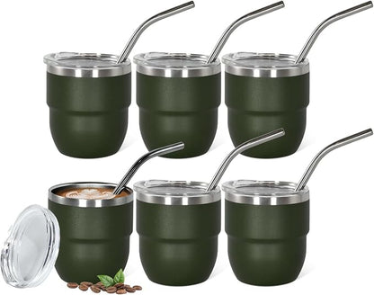 CHLJAR Espresso Cups, 4oz Insulated Espresso Cup Set of 6, Espresso Shot Cups by Unknown