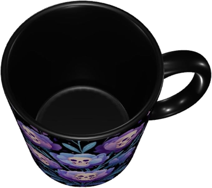 Skull Floral Coffee Mug 11 Ounce Mugs Ceramic Tea Cup Drinking Water Cups | - Image 5