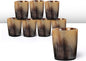 Handicrafts Home Viking Horn Shot Glasses Set of 8, Handmade Natural Ox Horn by HandicraftsHome