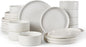 Famiware Star Ceramic Plates and Bowls Sets, Reactive Glaze Dishes by Famiware