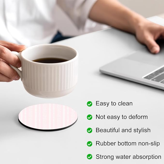 Spring Botancial Coasters Set of 4, Absorbent Coasters - Image 4