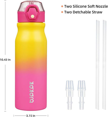 BJPKPK 25 oz Insulated Water Bottle, Stainless Steel Flask | Leak Proof Locking - Image 4