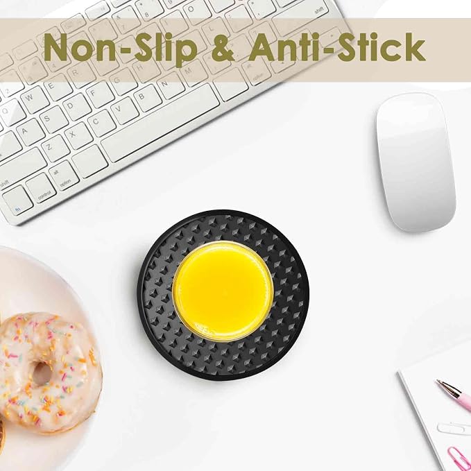 Silicone Coasters 6 Pack with Holder, Drink Coasters Set - Image 5