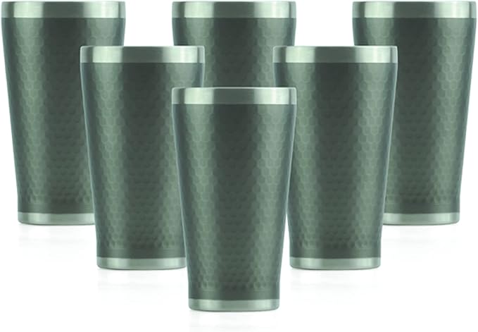 Minimal Double Wall Vacuum Insulated Tumblers, Ultra Slim Embossed Body by Minimal