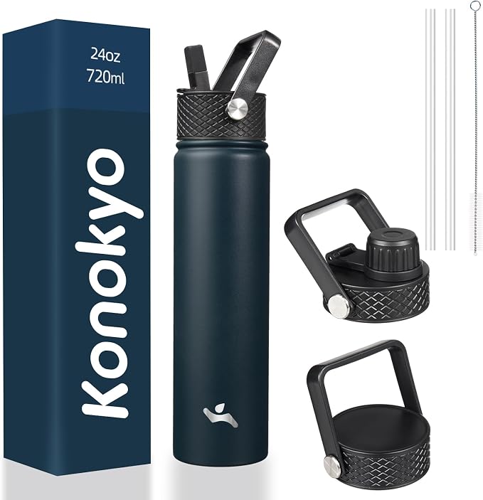 Konokyo 24 oz Insulated Stainless Steel Water Bottle by Konokyo