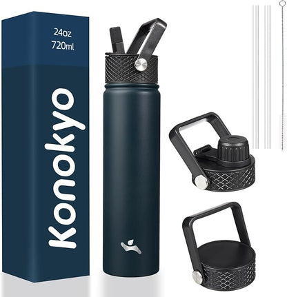Konokyo 24 oz Insulated Stainless Steel Water Bottle by Konokyo