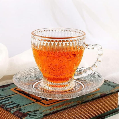 cosnou Vintage Glass Tea Cups - Image 4