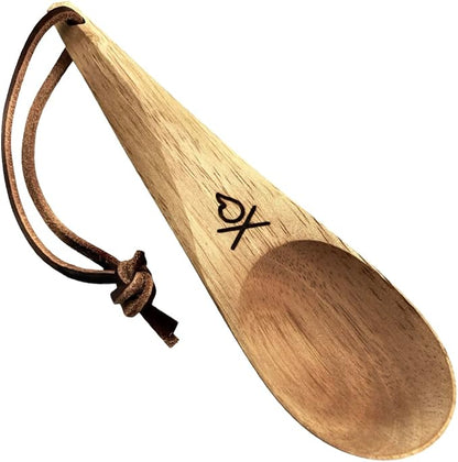 Überleben | Kanu Wooden Camping Spoon – Handcarved Nordic Utensil by %C3%9Cberleben