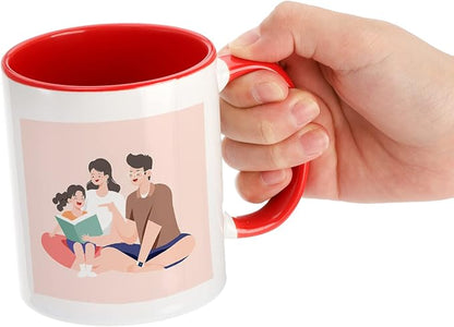 AVLA 6 Packs Porcelain Sublimation Mugs, 12 OZ Blank Drinking Cups - Image 3
