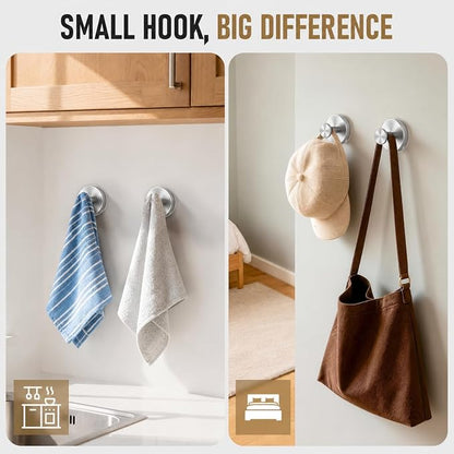 Suction Cup Hooks for Shower, Shower Hooks for Inside Shower, No Drill Bathroom - Image 2