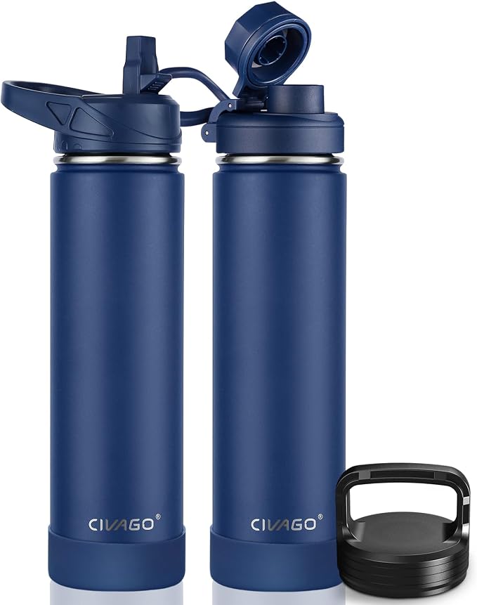CIVAGO 24 oz Insulated Stainless Steel Water Bottle by CIVAGO