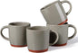 E-far Ceramic Coffee Mug Set of 4, 12oz Stoneware Coffee Cup by E-far