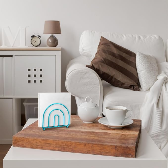 Blue Donuts Turquoise Arc Collection Napkin Holder – Napkin Holders - Image 6