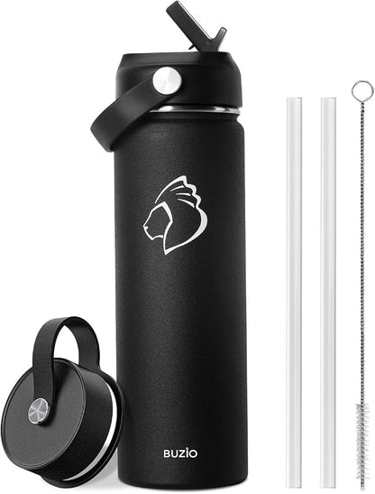 BUZIO 24 oz Insulated Stainless Steel Water Bottle by BUZIO