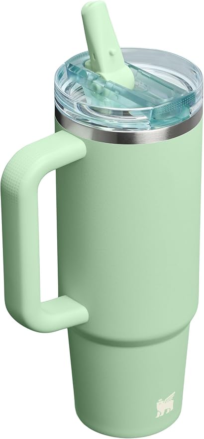 STANLEY Quencher ProTour Flipstraw Tumbler, 30 oz, Pistachio | Built-In Straw & - Image 3